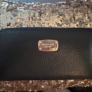 Michael Kors Leather Wallet NWOT Black